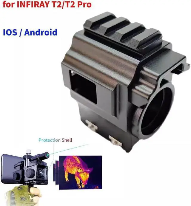 Alt view image 2 of 4 - All Metal Protective shell for INFIRAY T2/T2 Pro IOS/Android Thermal Camera