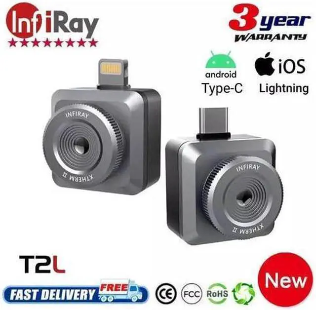 Main image of InfiRay T2L Thermal Imaging Camera 256*192 Rotatable Lens for Android IOS Phone for iPhone iOS