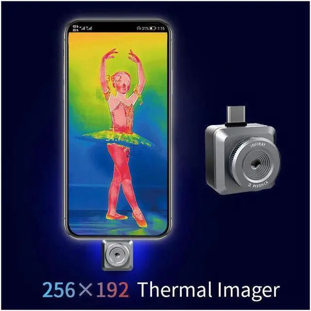 Alt view image 5 of 7 - InfiRay Thermal Imager T2L PCB Circuit Fault Testing Tool Mobile Thermal Camera for iPhone iOS