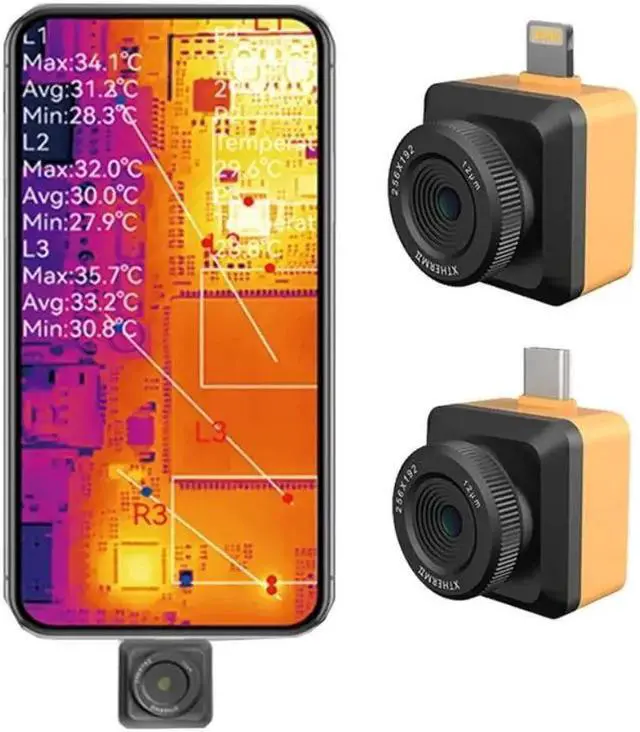 Alt view image 3 of 7 - Original T2S Plus T2S + Phone Thermal Imager Camera Night Vision for iPhone iOS