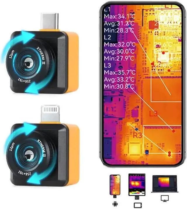 Alt view image 2 of 7 - Xinfrared T2S Plus Infrared Thermal Imaging Camera for phone for iPhone iOS