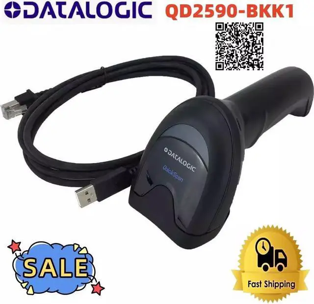 Main image of Datalogic QD2590-BKK1 Corded Area Imager Barcode Scanner 2D Imager W/Cable