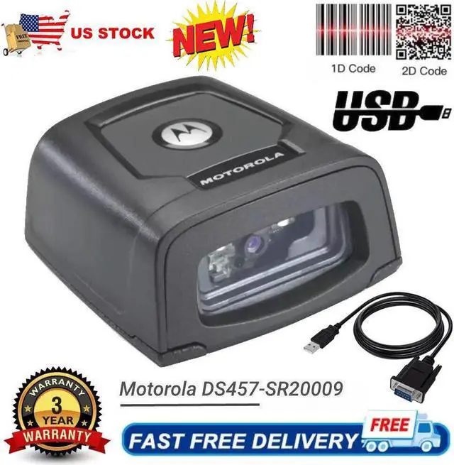 Motorola DS457-SR20009 Fixed-Mount Barcode Reader - Omnidirectional 1D/2D Scanner