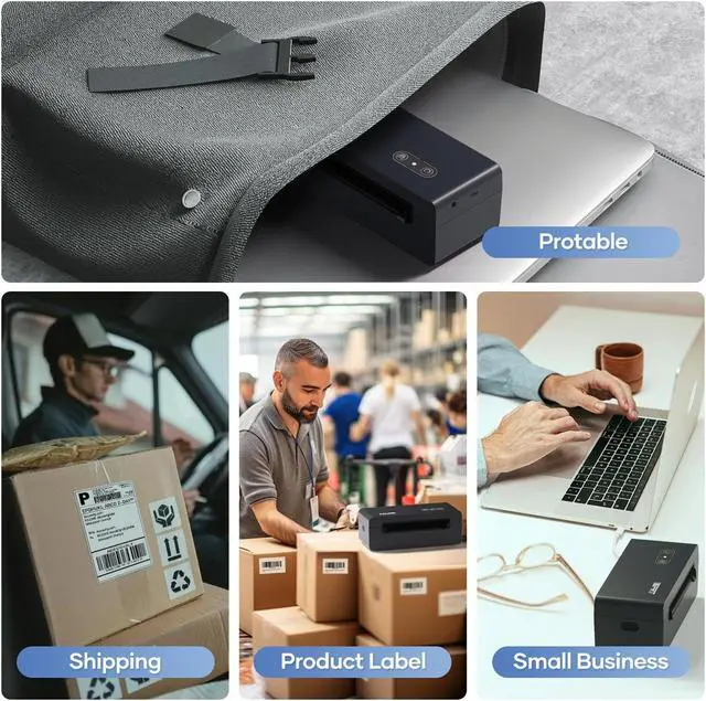 Alt view image 7 of 7 - iDPRT Shipping Label Printer 4x6 Bluetooth Thermal Shipping Label Printer for Phone, 4x6 Thermal Printer for Small Business SP460BT 4x6 Shipping Label Printer