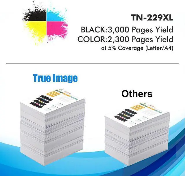 Alt view image 6 of 6 - TN229XL Toner Cartridge For Brother TN-229 MFC-L3780CDW HL-L3220cdw MFC-L3720cdw