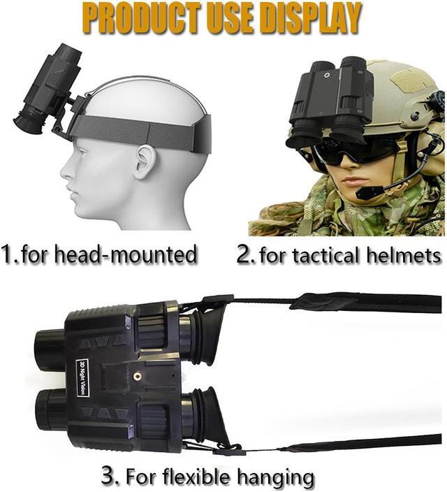Alt view image 3 of 7 - NV8000 3D Night Vision Binoculars Infrared Digital Head Mount Goggles Hunting