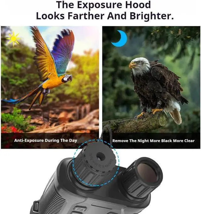 Alt view image 5 of 7 - NV3280 Full Color Night Vision 4K HD Video Photo Digital Outdoor Infrared Camera