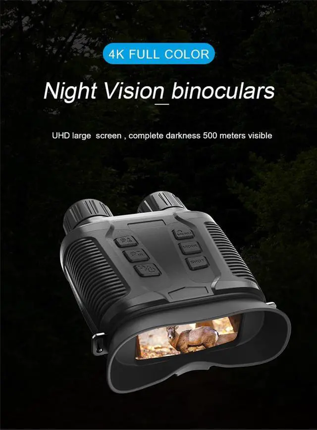 Alt view image 6 of 7 - NV3280 Full Color Night Vision 4K HD Video Photo Digital Outdoor Infrared Camera