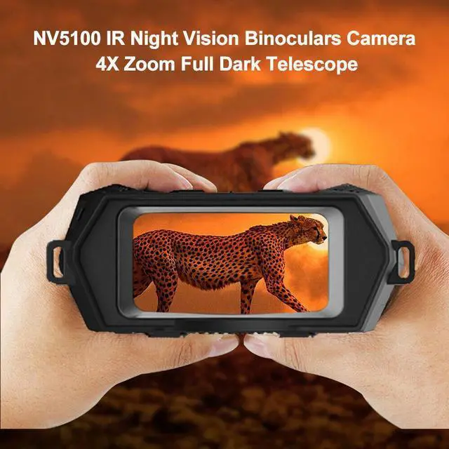 Alt view image 4 of 7 - NV5100 HD Digital Night Vision Binoculars Infrared 4X Digital Zoom for Hunting