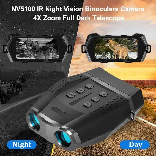 Alt view image 5 of 7 - NV5100 HD Digital Night Vision Binoculars Infrared 4X Digital Zoom for Hunting