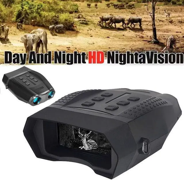 Alt view image 3 of 7 - NV5100  Night Vision Binoculars Infrared Digital Hunting Telescope 4X Zoom