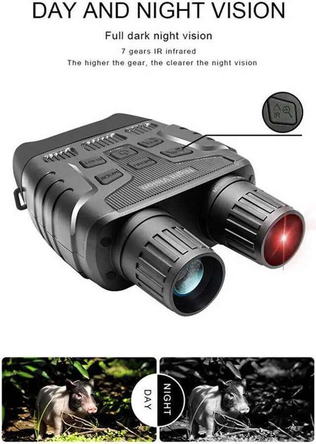 Alt view image 6 of 7 - NV5100  Night Vision Binoculars Infrared Digital Hunting Telescope 4X Zoom