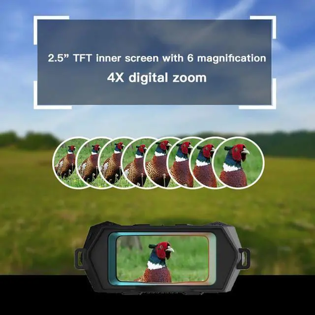 Alt view image 6 of 7 - NV5100 Night Vision Binoculars Infrared Digital Zoom Shooting Hunting Telescope