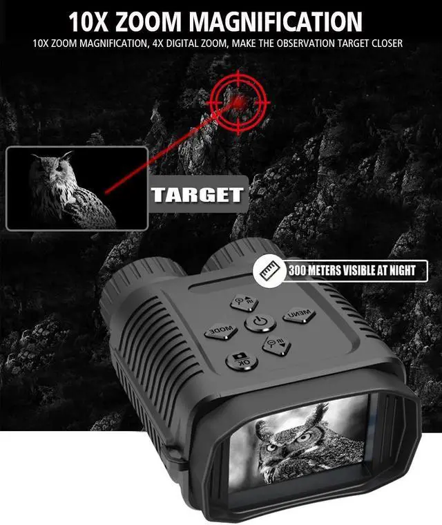 Alt view image 4 of 7 - NV1182 1080P Infrared Night Vision Digital Monoculars Telescope IP54 For Hunting