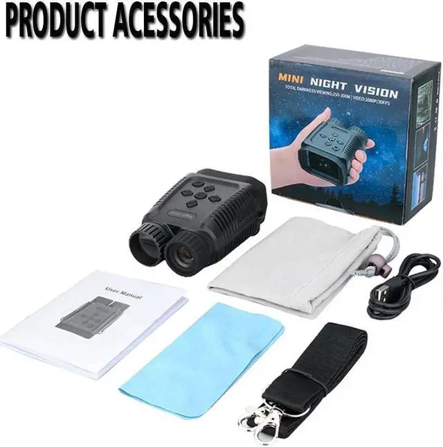 Alt view image 7 of 7 - NV1182 1080P Infrared Night Vision Digital Monoculars Telescope IP54 For Hunting
