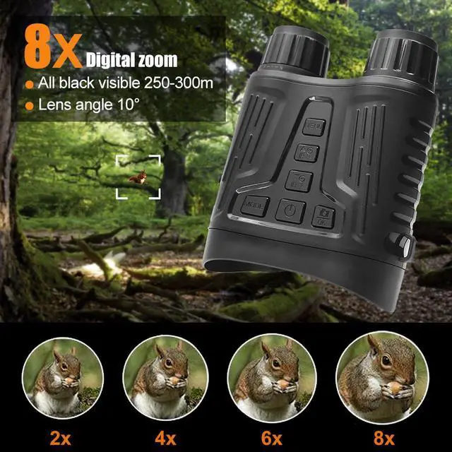 Alt view image 2 of 7 - NV2180 4K 36MP Infrared Night Vision Binoculars Goggles with 3.2in HD TFT Screen