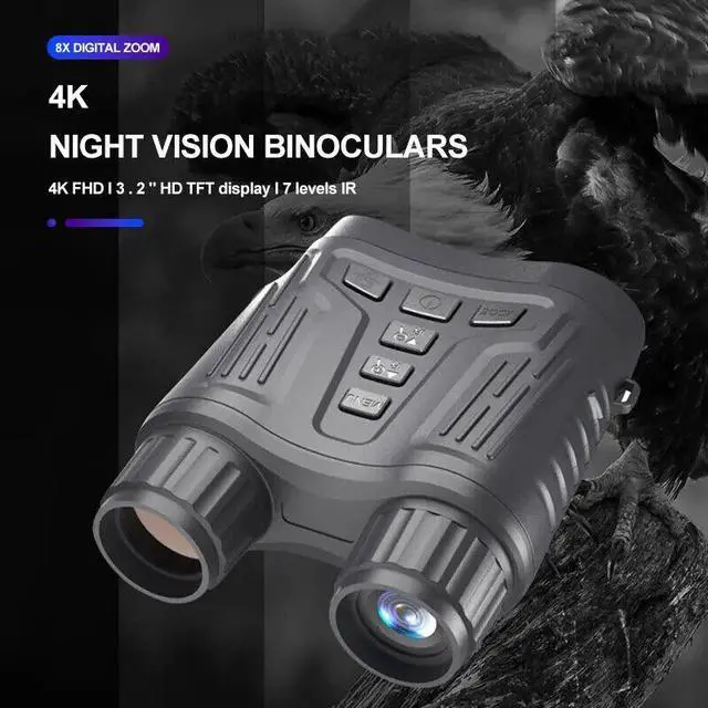 Alt view image 2 of 7 - NV2180 Night Vision Goggles Digital Binoculars 8x Zoom Infrared Scope Camera Infrared