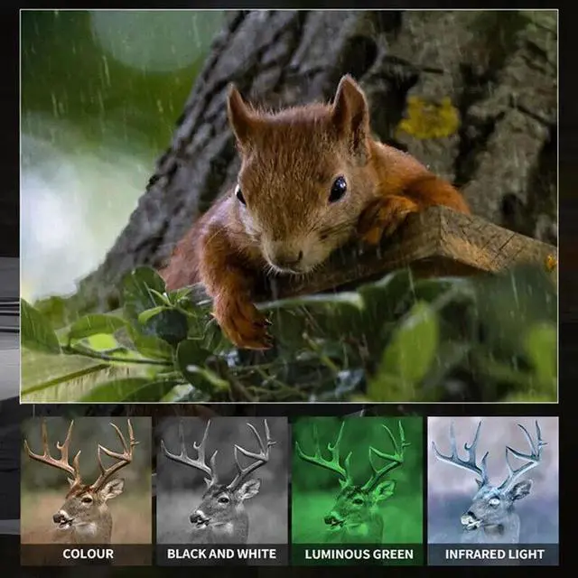 Alt view image 6 of 7 - NV2180 36MP 4K 8X Night Vision Binoculars IR Night Vision w/ 3.2" HD Screen pe66