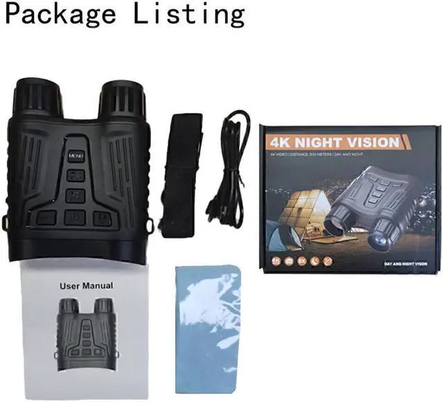 Alt view image 7 of 7 - NV2180 Night Vision Goggles Digital Binoculars 8x Zoom Infrared Scope Camera Infrared