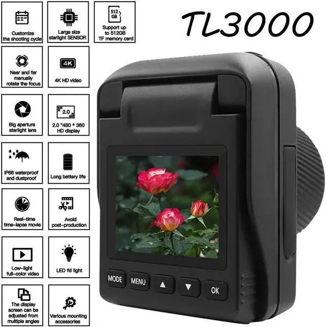 Main image of TL3000 Portable Time Lapse Full Color Support timing shooting recording Camera