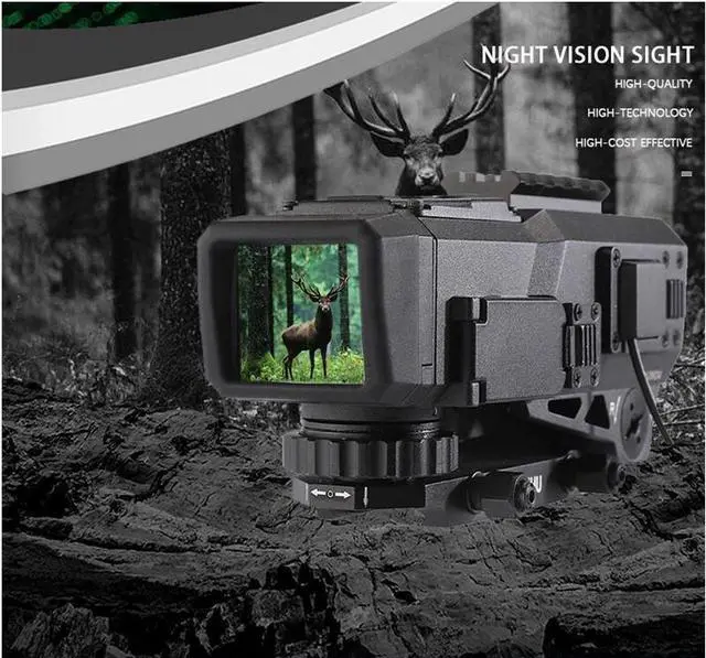 Alt view image 2 of 7 - Tiny Night Vision 1080P Laser Rangefinder Camera Scope WIFI 4-16X Zoom IR 1200m