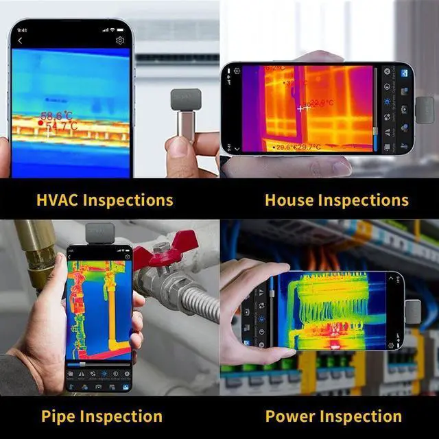 Alt view image 7 of 7 - 512×384 P2 Thermal Camera Android,1112,15x Zoom,USB-C Infrared Thermal Imager