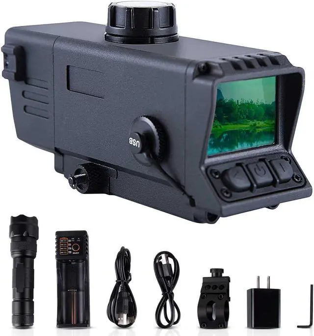 Alt view image 2 of 7 - MS32 Digital Night Vision Scope Mount NV Sight Optical 3.5x32 Infrared Monocular