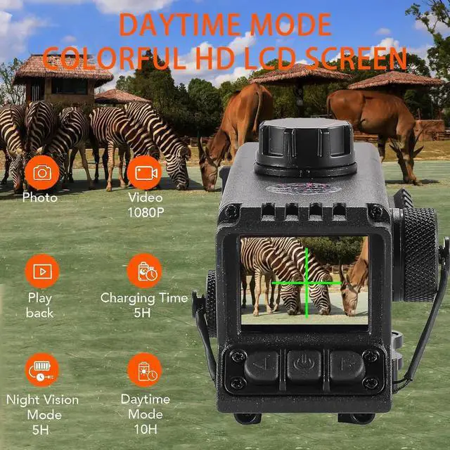 Alt view image 7 of 7 - MS32 Digital Night Vision Scope Mount NV Sight Optical 3.5x32 Infrared Monocular