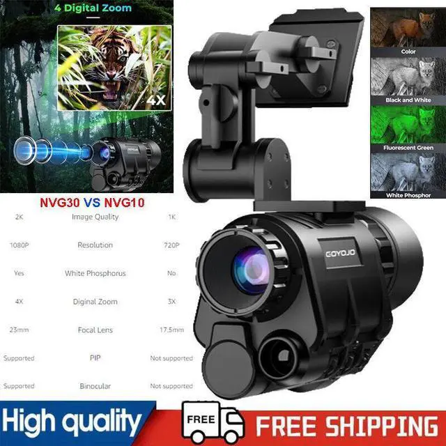 Main image of NVG30 Helmet Night Vision Monocular Scope Wide View Infrared Digital Binoculars(NVG30 Mount)