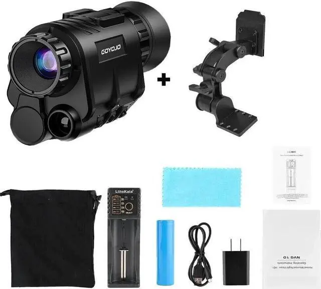 Alt view image 4 of 7 - NVG30 Helmet Night Vision Monocular Scope Wide View Infrared Digital Binoculars(NVG30 Mount)