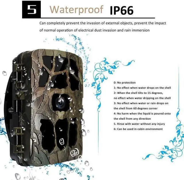 Alt view image 7 of 7 - H982 4K 1080P HD Night Vision Trail Thermal Imager Hunting IP66 Digital Camera