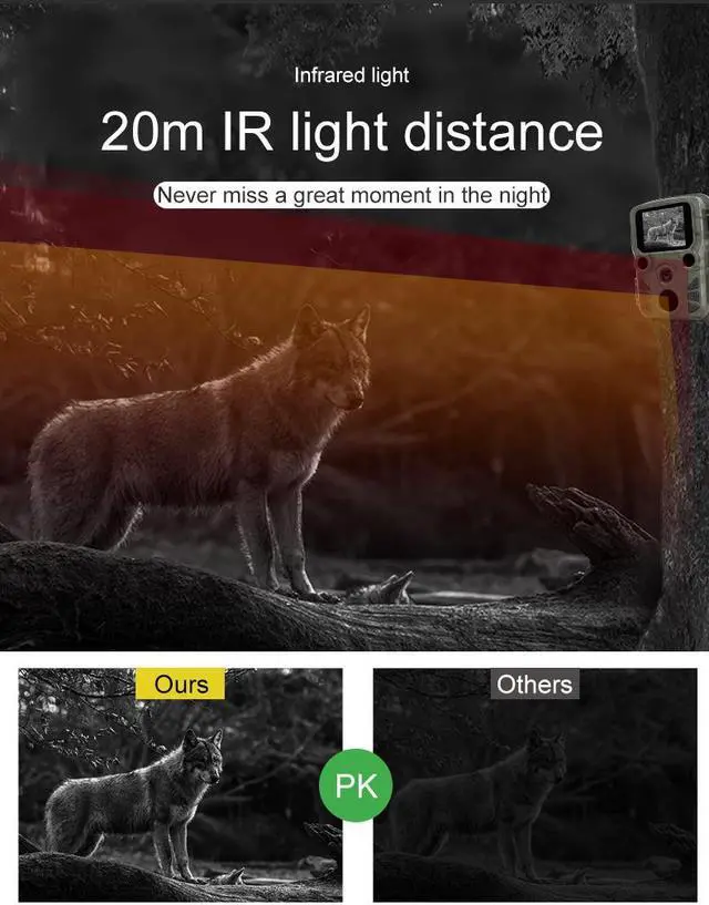 Alt view image 5 of 7 - 1080P Mini Hunting Game Trail Camera 12MP Wildlife Waterproof Cam Night Vision