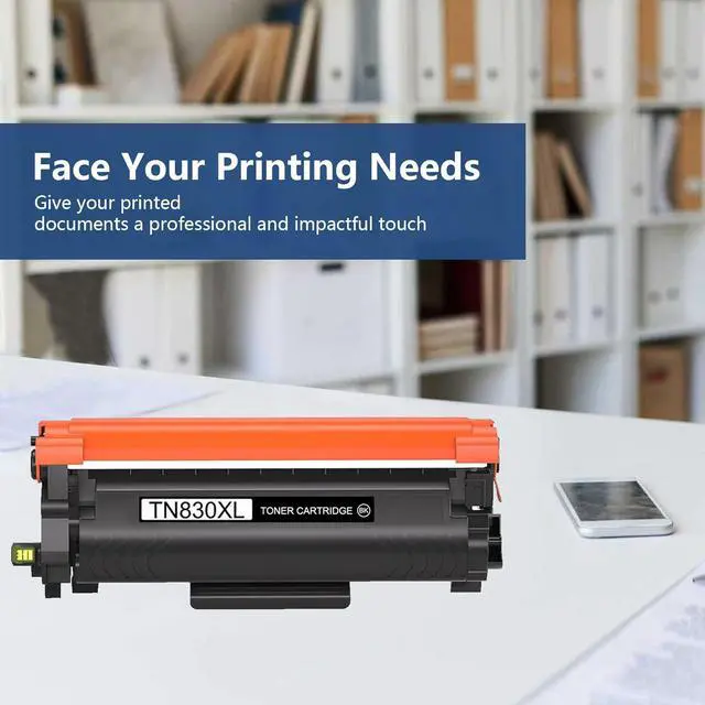 Alt view image 4 of 4 - 2PK TN830XL Toner Cartridges for For Brother HL-L2400D MFC-L2760DW MFC-L2807DW