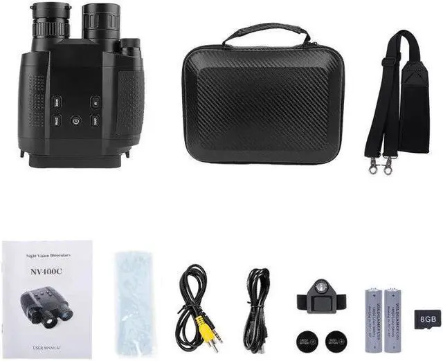 Alt view image 7 of 7 - NV400C IR 3X Night Vision Goggles Camera 1280X960 Binoculars Telescope 5 levels
