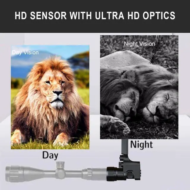 Alt view image 6 of 7 - NVS30 Digital Night Vision Rifle Scope Camera WIFI Connecting 5W 850nm IR Power