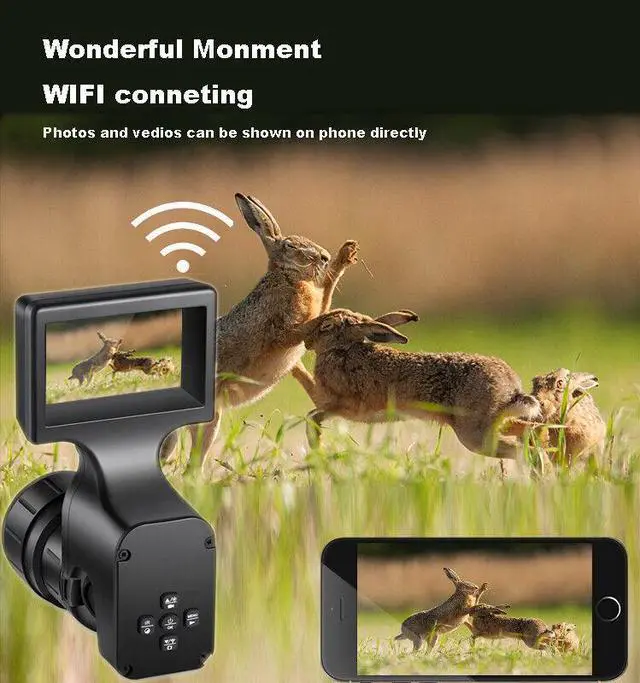 Alt view image 7 of 7 - NVS30 Digital Night Vision Rifle Scope Camera WIFI Connecting 5W 850nm IR Power