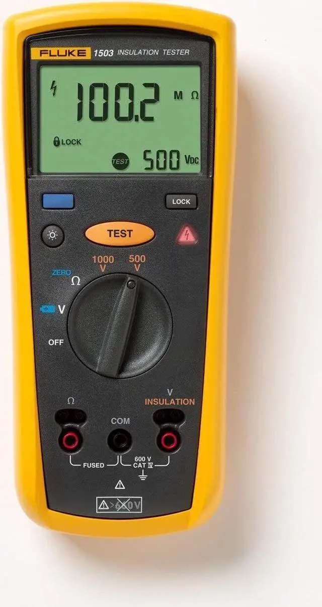 Alt view image 4 of 7 - Fluke 1503 Digital Insulation Resistance Tester HighPrecision Megger Multimeter
