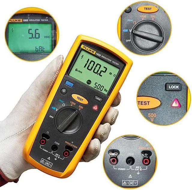 Alt view image 5 of 7 - Fluke 1503 Digital Insulation Resistance Tester HighPrecision Megger Multimeter