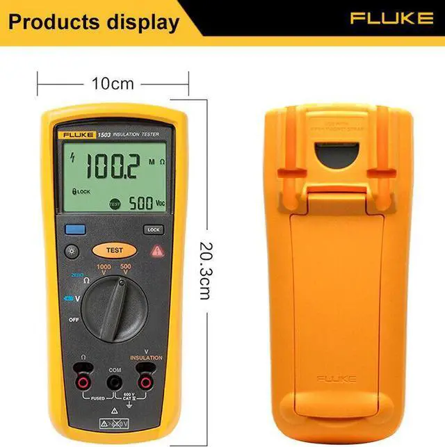 Alt view image 6 of 7 - Fluke 1503 Digital Insulation Resistance Tester HighPrecision Megger Multimeter
