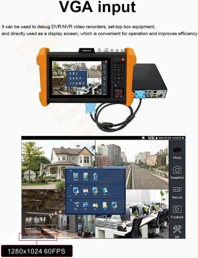 Alt view image 5 of 7 - 8K IP Camera Tester K15 SFP H265 Multifunction HDMI VGA