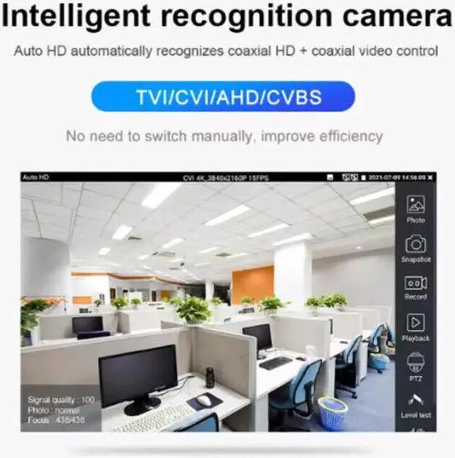 Alt view image 3 of 7 - IPC-1900 Plus 4inch 8K IP Camera Tester PoE WIFI Tester Monitor 1910 Plus