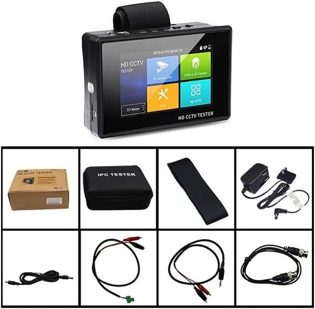 Alt view image 3 of 7 - 4 Inch H.265 4K Tester Monitor IP Analog Camera Tester camera
