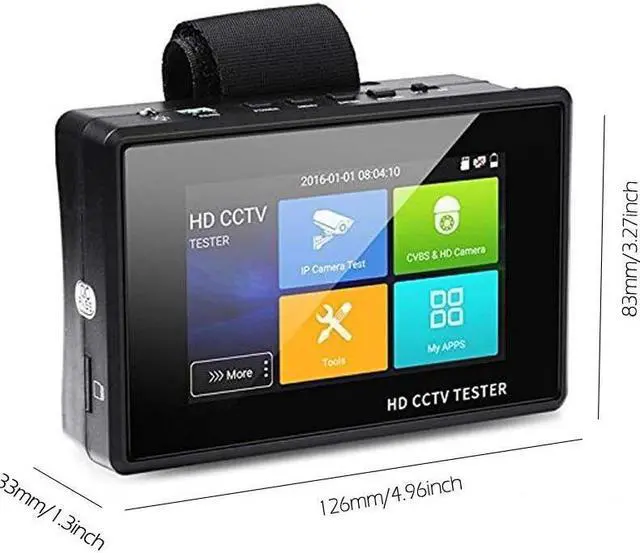 Alt view image 5 of 7 - 4 Inch H.265 4K Tester Monitor IP Analog Camera Tester camera