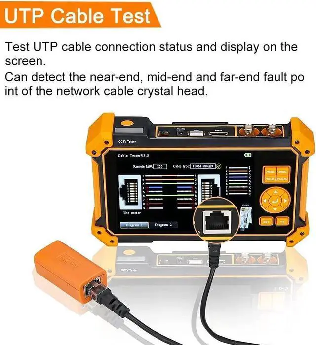 Alt view image 4 of 7 - 5" HD 3100/3200 Tester HD Coaxial 8MP HDMISDI Camera Tester Monitor