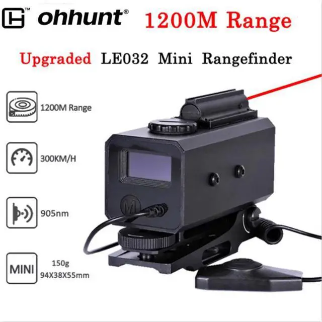 Main image of LE032 Range Finder 1200M IP65 Waterproof Real-time Laser Rangefinder