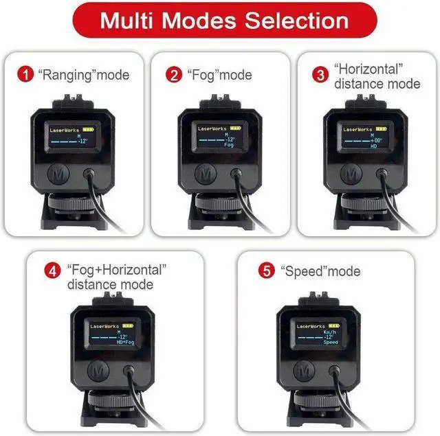 Alt view image 6 of 7 - LE032 Range Finder 1200M IP65 Waterproof Real-time Laser Rangefinder