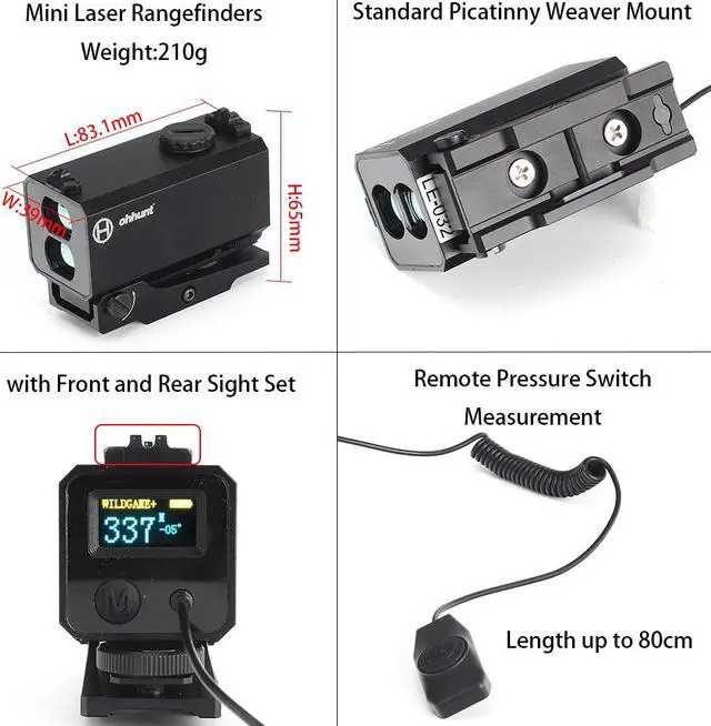 Alt view image 5 of 7 - LE-032 Range Finder 1200M Waterproof Tactical Mini Laser Rangefinder Hunting