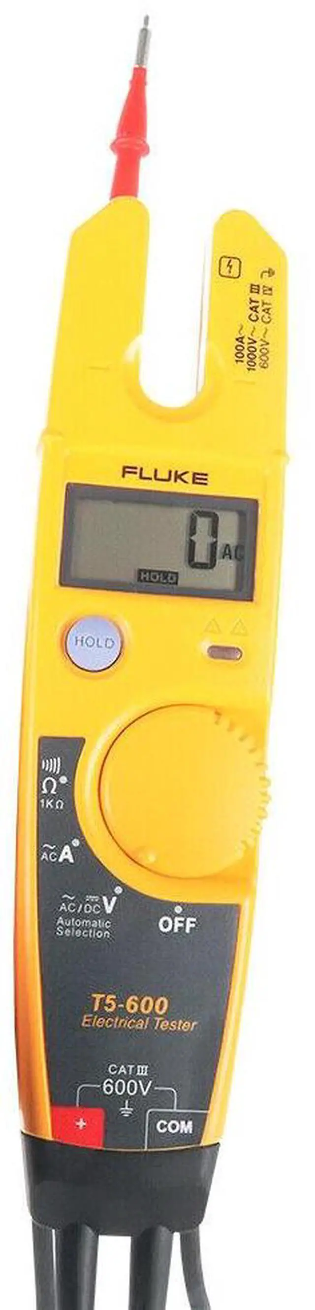 Alt view image 6 of 7 - Fluke Fluke-T5-600 Clamp Meter, Lcd, 100 A, 0.5 In (13 Mm) Jaw Capacity, Cat