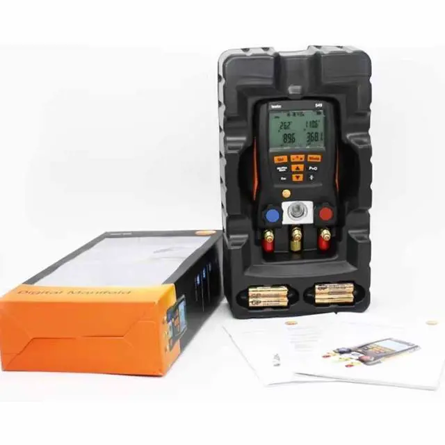 Alt view image 7 of 7 - Testo 549 Aluminum Digital Manifold Gauge for Refrigeration Systems / Heat Pumps