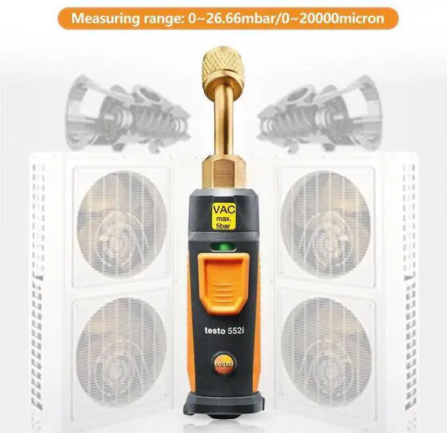 Alt view image 6 of 7 - Testo 552i App-controlled Wireless Vacuum Probe Bluetooth for HVAC Systems
